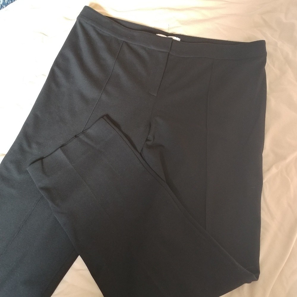 St. John Collection Black Knit Dress Pants Sz 14